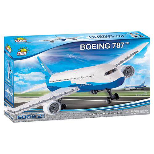 Boeing 787 Blocos para Montar com 600 Peças - Cobi