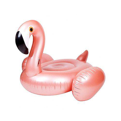 Bóia Flamingo Grande 140cm - Rosé Perolado