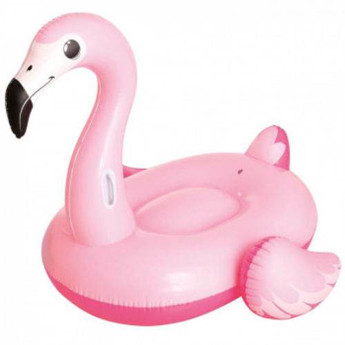 Boia Flamingo Inflavel Media 1,37 X 1,09 M para Criancas Ate 45 Kg Rosa Mor