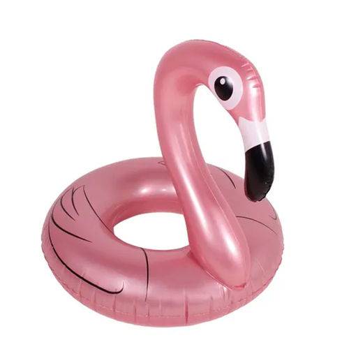 Boia Inflável Especial Gigante - Anel Flamingo Perolado- 146700- Belfix- Rosa