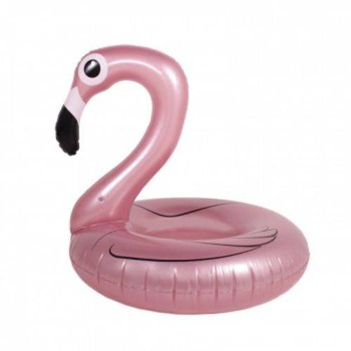 Boia Inflavel Especial Gigante - Anel Flamingo Perolado Bellazer