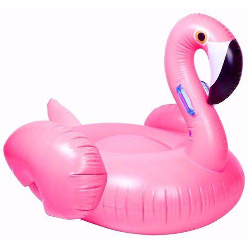 Boia Inflável Flamingo Bote Gigante P/ Piscina Praia Deitar Relaxar 250 Cm