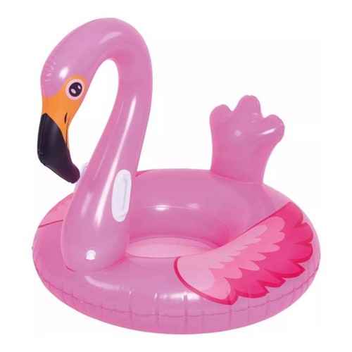 Boia Inflável Formato Flamingo Master Beach Rosa