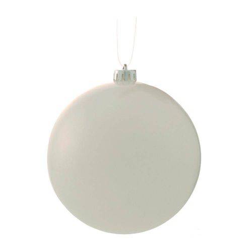 Bola Arvore de Natal Branco - 15 Cm
