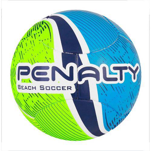 Bola Beach Soccer Fusion VII Penalty - Branco/Verde/Azul