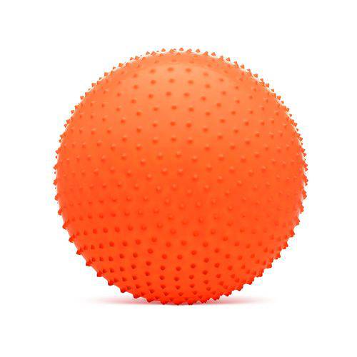 Bola Cravo Gigante para Massagem 55cm Rígida com Esferas Hidrolight Laranja