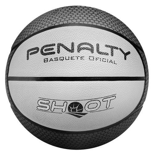 Bola de Basquete Oficial Shoot - Penalty - Branca/Cinza