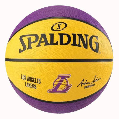 Bola de Basquete Spalding NBA Los Angeles Lakers Amarela - Spalding