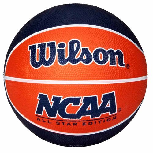 Bola de Basquete Wilson NCAA Mini Laranja e Azul 1025288