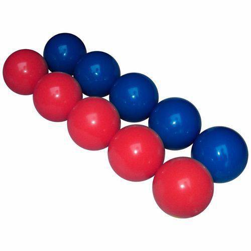 Bola de Bilhar Mata-Mata 54 Mm 10 Peças Azul X Vermelho BM