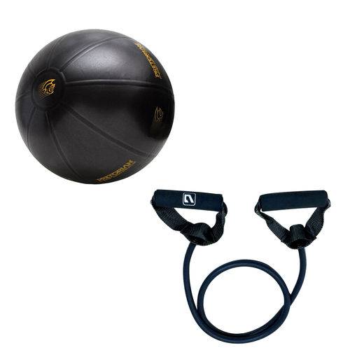 Bola de Exercícios Fit Ball Training 55cm Pretorian + Elástico Extensor 1 Via Extra Forte Ls3201-ef