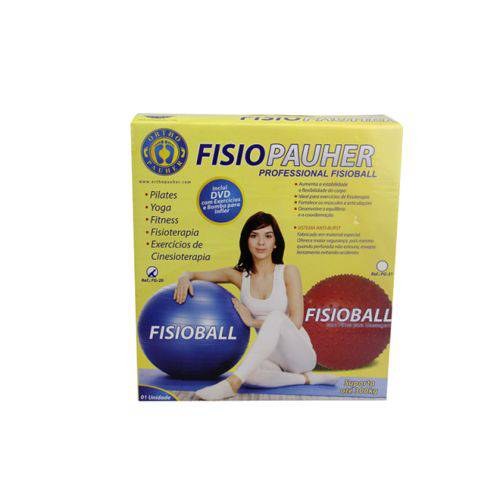 Bola de Exercícios Professional Fisioball Fisiopauher Cinza 75 Cm - Ortho Pauher