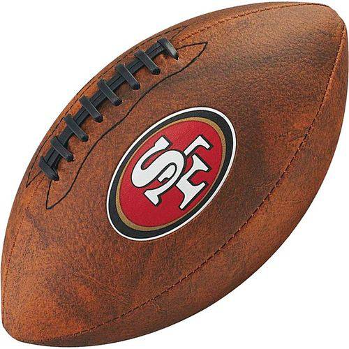 Bola de Futebol Americano Wilson THROWBACK NFL Jr. SAN FRANCISCO 49ERS