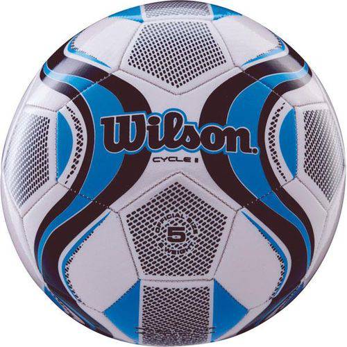 Bola de Futebol de Campo Cycle New N.5 Azul/Branco Wilson