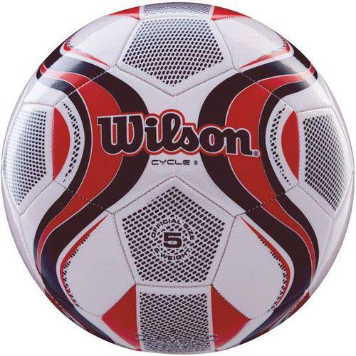 Bola de Futebol de Campo Cycle New N.5 Verm/branco Wilson