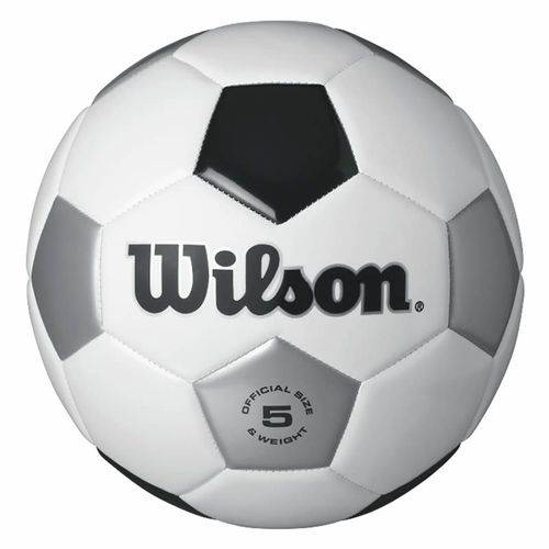 Bola de Futebol de Campo Tradicional N.5 Branca e Preta Wilson