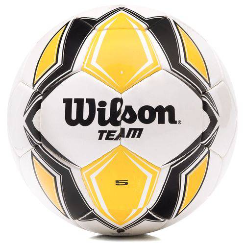 Bola de Futebol de Campo Wilson Team Sb Branca e Amarela