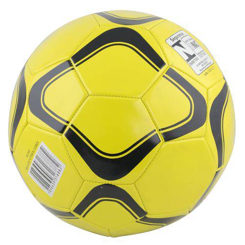 Bola de Futebol Divertido com Modelo Classico, Azul, Vermelho, Amarelo, Preto e Prateado Bbr Toys
