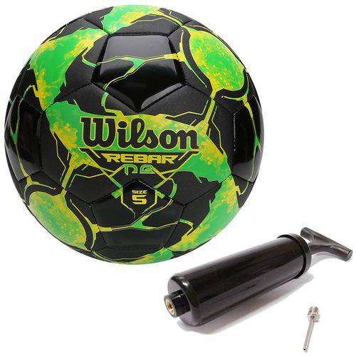 Bola de Futebol Rebar Ng Verde C/ Preto 100% Original Wilson