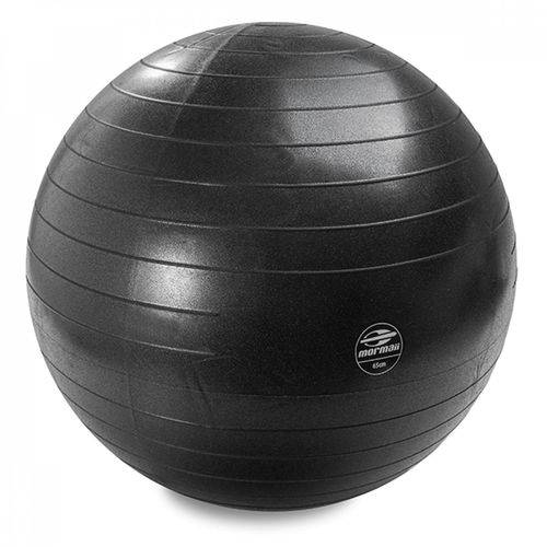 Bola de Ginástica Emborrachada Mormaii Fitness Gym Ball Anti-Burst 75cm Preto