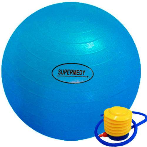 Bola de Ginástica Suiça 65 Cm - Azul