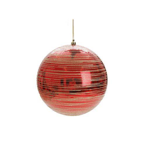 Bola de Natal P/pendurar Árvore de Natal 15cm Vermelho