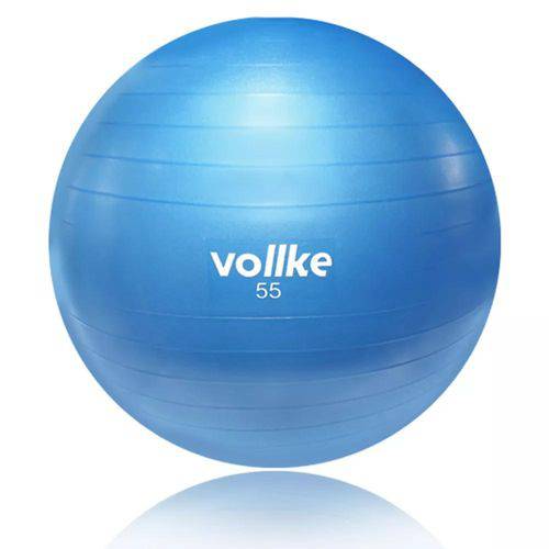 Bola de Pilates e Ginástica Vollke 55cm Antiburst Azul