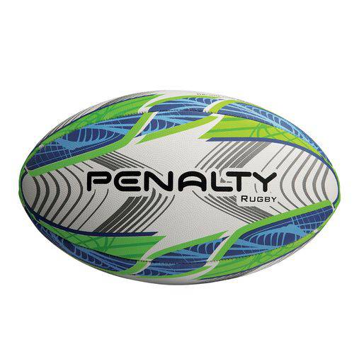Bola de Rugby - Branca/Verde/Azul - Penalty