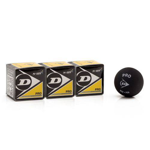 Bola de Squash Dunlop Revelation Pro Xx Pack com 03 Unidades