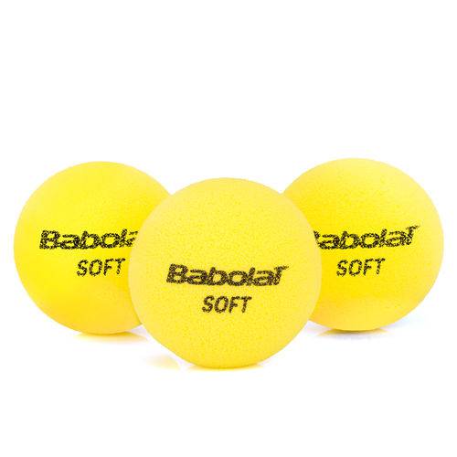 Bola de Tênis Babolat Infantil Soft Foam Iniciação - Embalagem com 03 Unidades