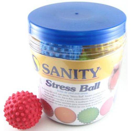 Bola de Vinil Anti-stress (pote C/ 12) - Sanity - Cód: Sy10300