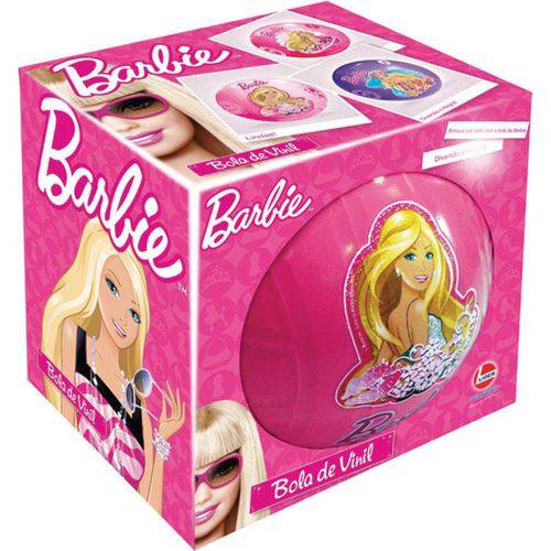 Bola de Vinil Infantil Barbie Nº 8 Rosa