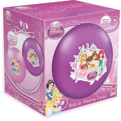 Bola de Vinil na Caixa Princesas Disney - Cor Lilás