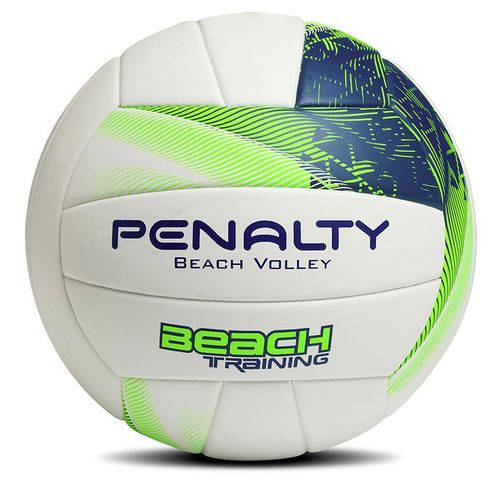Bola de Vôlei Beach Training Fusion Penalty - Branco/Azul/Verde