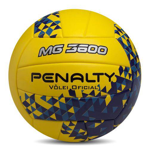 Bola de Volei Oficial MG3600 - Penalty Amarela-Azul