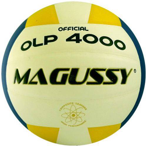 Bola de Volei OLP 4000 Magussy - Azul/Amarelo/Branco