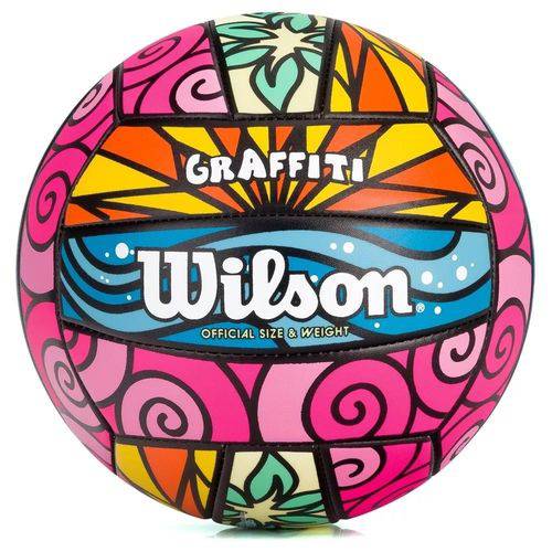 Bola de Vôlei Wilson Grafiti Cores Diversas Colorida