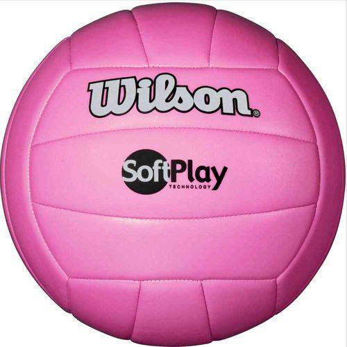 Bola de Vôlei Wilson Oficial Rosa Softplay - 65425