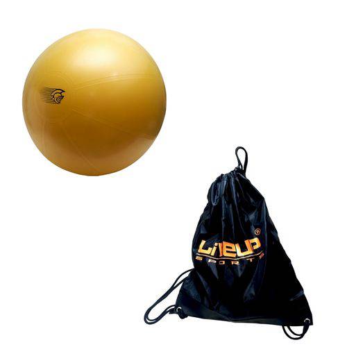 Bola Fit Ball Training 75cm Pretorian com Bomba de Ar + Bolsa Esportiva Gym Sack Liveup Ls3710-o