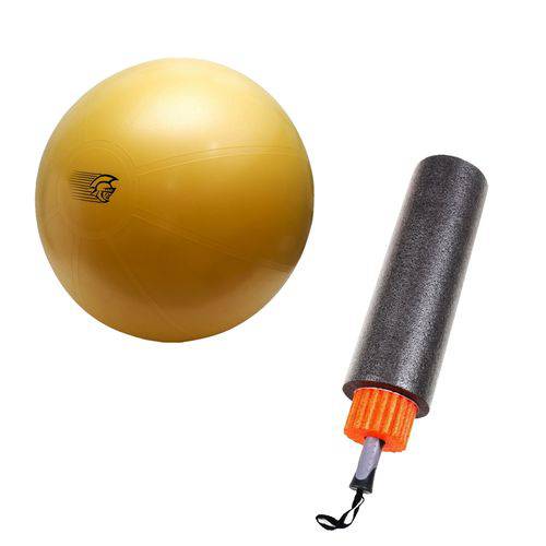 Bola Fit Ball Training 75cm Pretorian com Bomba de Ar + Rolo de Pilates 3 em 1 Liveup Ls3765