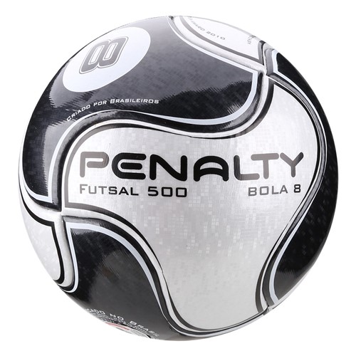 Bola Futsal Penalty 8 IX 5415511110 Branco/Preto