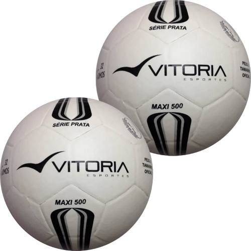 Bola Futsal Vitoria Oficial Prata Max 500 - 2 Unidades