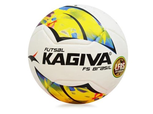 Bola Kagiva Futebol Society S7 Brasil Branco Amarelo