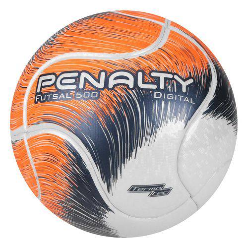 Bola Penalty Futsal Digital 500 Digital Viii Termotec Branco/laranja