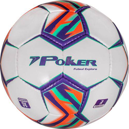 Bola Poker Futsal C/C Mão Explore 32 Gomos PVC Soft 05769