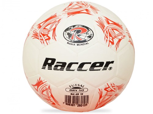 Bola Raccer Futsal Brx 50 Bs 001 Branco/vermelho