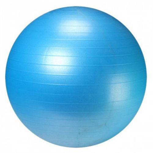 Bola Suica 65 Cm para Pilates e Yoga Premium Anti Estouro Cor Azul