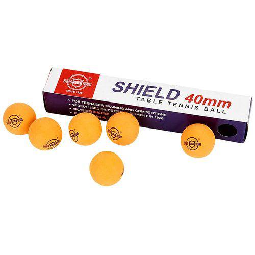 Bola Tênis de Mesa Shield 40Mm C/ 6