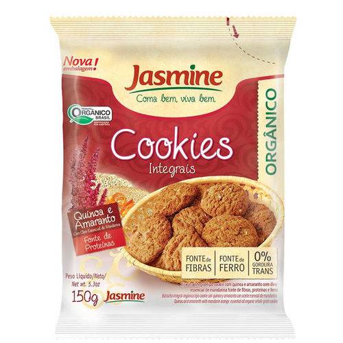 Bolacha Cookie 7 Grãos Orgânico Quinoa e Amaranto Jasmine 150g
