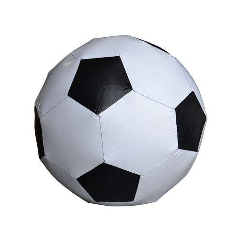Bolão Inflável para Futebol de Sabão 1,40m Preto e Branco - Sem Motor Dg